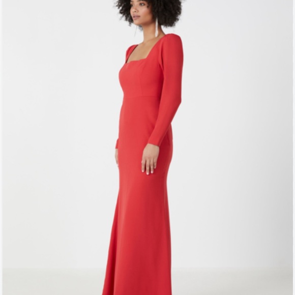 NWT red BCBGMaxAzria gown - Picture 4 of 14